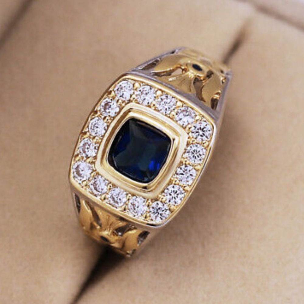 NEW Two Tone Gold plated Men’s/Women’s Ring
